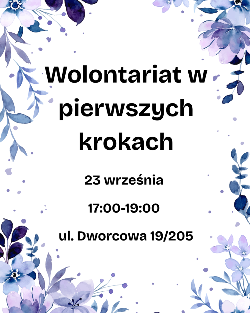 Wolontariat w pierwszych krokach | 23 września godz. 17:00-19:00